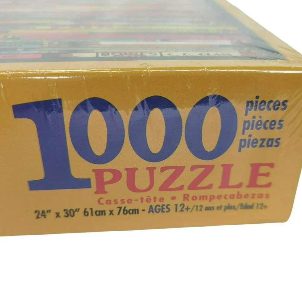 White Mountain Puzzle Pencils Collage by Maureen Rupprecht 1000 Piece Jigsaw New